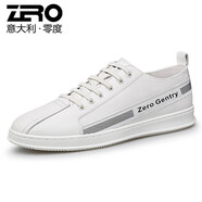 零度男鞋休閑皮鞋  新款潮流百搭板鞋男士小白鞋子透氣戶(hù)外鞋子 男 白色 43