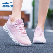 鴻星爾克運動鞋女鞋夏季網(wǎng)面透氣休閑跑步鞋子女潮老爹鞋網(wǎng)鞋子 櫻花嫩粉 40
