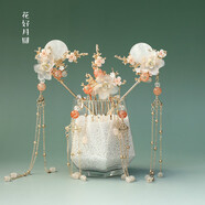 萬(wàn)寶資漢服頭飾流蘇古風(fēng)發(fā)飾古簪子步搖全套超仙古裝配飾品發(fā)冠超仙 發(fā)冠+對簪+耳夾