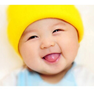 別穎漂亮女寶寶墻畫 胎教海報 可愛男女新婚房寶寶畫圖片結(jié)婚房墻貼畫 紅色 60x40厘米