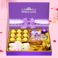 德芙（Dove）巧克力礼盒装糖果零食送女友闺蜜老婆情人520情人节浪漫创意礼物 德芙浪漫紫此一生 盒装 252g