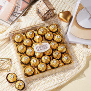 費(fèi)列羅（Ferrero Rocher）進(jìn)口榛果威化巧克力零食金莎巧克力禮盒婚禮喜糖生日情人節(jié)禮物 費(fèi)列羅24粒禮盒裝300g