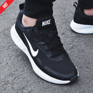 耐克（NIKE）男鞋2025秋季新款E-SERIES運(yùn)動(dòng)鞋網(wǎng)面輕便透氣休閑鞋跑步鞋 黑色/輕便舒適 44