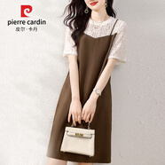 燕潯連衣裙夏女裝2025夏季新款韓版撞色拼接通勤優(yōu)雅a字裙子女裝夏天 L建議108-118斤 均碼