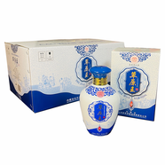 草原青花瓷白酒38度草原王500ml*6瓶清香型純糧酒內(nèi)蒙古太仆寺旗 38%vol 3000mL 6瓶 500ml/瓶