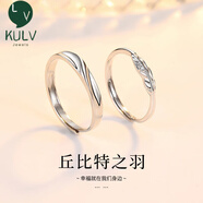 胖東來品質白金對戒pt950莫桑石鉆戒指情侶送女朋友求婚情人節(jié)生 丘比特之羽鉑金對戒/ 國檢證書/ 開口可調節(jié)/隨心佩戴