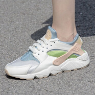 耐克（NIKE）女鞋 HUARACHE RUN 華萊士透氣跑步鞋654275-110 DQ0117-100 36