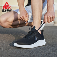 匹克（PEAK）男鞋跑步鞋男秋冬新款男款網(wǎng)鞋男士跑鞋網(wǎng)面透氣輕便運(yùn)動(dòng)鞋子 DH120057黑色 38