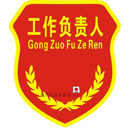 安全員臂章定做新員工學(xué)生班干部徽章袖章定制訂做肩章胸章袖標定制公司logo企業(yè)員工袖標袖章織嘜衣服用 工作負責人