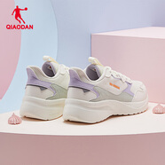喬丹QIAODAN運(yùn)動鞋女鞋跑步鞋輕便減震網(wǎng)面透氣女士跑鞋鞋子 象牙色/青瓷色296 36