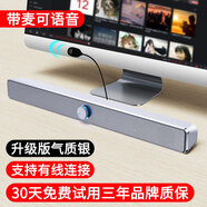 賽達(dá)（SADA） 電腦藍(lán)牙音響臺(tái)式機(jī)筆記本家用桌面手機(jī)通用有線(xiàn)迷你usb小低音炮影響V193長(zhǎng)條音箱 氣質(zhì)白帶麥普通版