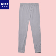 米寶兒（MIPP） 女童莫代爾棉打底褲春夏季薄款中大童3-12-15歲公主糖果色9分褲 「莫代爾九分」灰色-1條 160#【適合身高140-150cm】