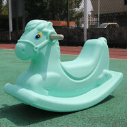 樂(lè )林源幼兒園搖搖馬兒童搖搖木馬周歲禮物騎騎馬搖馬嬰幼兒寶寶戶(hù)外玩具 馬卡藍小馬