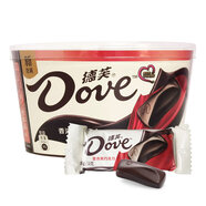 德芙（Dove）新貨巧克力禮盒裝碗裝喜糖伴手禮新老包裝隨機發(fā)圣誕節(jié)零食禮盒 【1碗】香濃黑巧(18條)252g