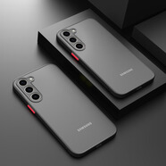 三星s23ultra殼s22保護套s21fe透明磨砂硅膠高級感s25ultra超薄 黑色鏡頭全包丨液態(tài)親膚手感 三星Galaxy S23