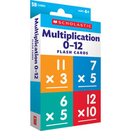 學(xué)樂兒童閃卡盒裝：乘法0-12 Scholastic Flash Cards: MULTIPLICATION 0-12  英文原版  小學(xué)教輔