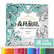經典全集《森林秘境》填涂色書籍成人魔法奇幻我愛的蜜密密神秘花園秘解減壓圖鴉手繪本畫畫冊時間旅程