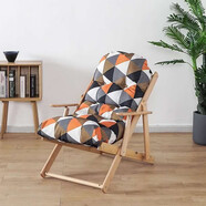 創(chuàng  )運北歐椅休閑椅沙發(fā)椅靠背椅成人椅客廳折疊椅懶人椅舒適午睡椅 日式風(fēng)(可拆洗）