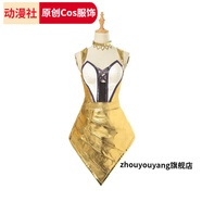 zhouyouyang英雄聯(lián)盟 LOL阿貍KDA至臻皮膚cosplay服裝假發(fā)全套 阿貍cos服(不包含手鐲) S