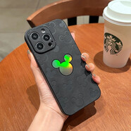 藍(lán)妮子 適用蘋(píng)果14promax手機(jī)殼iPhone13promax保護(hù)套13/12pro手機(jī)殼男女款 黑底-米奇頭 iPhone 11