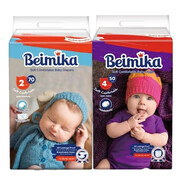 棒棒噠貝米卡紙尿褲BeimiKa嬰兒尿不濕小內褲NBSMLXLXXLXXXLXXXXL超薄 紙尿褲NB76片