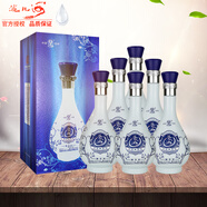 洮兒河白酒52度瓷之花 濃香純糧酒吉林名酒 42度 500mL 6瓶 整箱