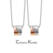 CENTURY& KINDLE小蠻腰項鏈女轉運珠情侶吊墜男潮流個(gè)性氣質(zhì)情侶款一對送生日禮物 分色轉運珠一對【鏈長(cháng)請備注】
