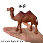 貝可麥拉（beikemaila）兒童早教仿真動(dòng)物模型玩具擺件男女孩過家家恐龍霸王龍動(dòng)物園禮物 駱駝