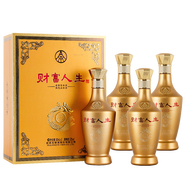 五糧液（WULIANGYE）五糧液集團【送好禮】 52度高度白酒 收藏送禮  500ml 財富人生金鉆四支裝