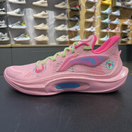 李寧（LI-NING）2023夏季新品男子音速11籃球鞋輕量回彈比賽鞋ABAT021 ABAT021-4 粉色 43