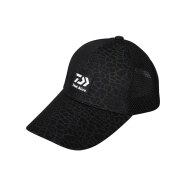 达亿瓦（DAIWA）黑色镭射钓鱼帽 DCN-9209C 半网眼帽时尚透气遮阳帽 黑色(镭射) 均码