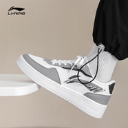 李寧板鞋男鞋2026冬季新款經(jīng)典透氣都達增高情侶運動(dòng)潮流休閑小白鞋男 【店長(cháng)推薦】鯊魚(yú)灰-劃線(xiàn)logo 42