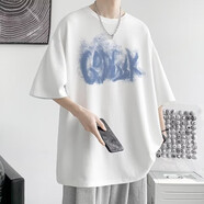 柏斐荻短袖T恤男夏天男士半袖衣服大學(xué)生休閑韓式半截袖T恤清涼休閑短袖 T126白色 XL