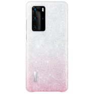 Huawei/華為P40Pro星鉆保護殼霞影紗施華洛世奇水晶限量版輕薄網(wǎng)紅手機殼女士款保護套官方 櫻花粉 華為 P40 Pro