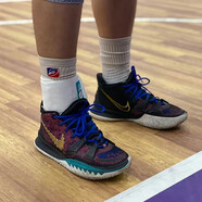 耐克（NIKE）KYRIE 7 歐文7造物主黑白藍(lán)英雄電影男女舒適休閑運(yùn)動(dòng)籃球鞋 CQ9327-006黑紫金 42 (265mm)