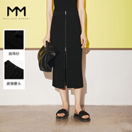 麥檬MM【限時(shí)特惠/撿漏】設計感48支精紡打底衫毛衣女5EA934371 黑色半身裙5E8241531 S