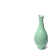 兆族餐桌上的裝飾花瓶小清新迷你陶瓷花瓶擺件客廳插花 創(chuàng)意簡約花水培小花瓶瓷陶瓷擺件W 小觀音瓶 弟窯梅子青