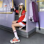 耐克（NIKE）M2K Tekno 男女厚底經(jīng)典白銀白灰復(fù)古休閑老爹鞋潮流跑鞋 AO3108-101走秀 38.5 (245mm)