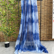 綠色漸變?cè)炯嗎＞W(wǎng)紗布料新中式古風(fēng)婚慶背景裝飾荷花節(jié)場(chǎng)景布置 寶藍(lán)漸變軟紗 寬1.6米 拍1件=長(zhǎng)1