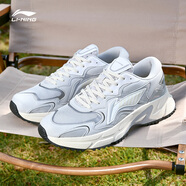 李寧男鞋運動(dòng)鞋男2025秋冬新款緩震老爹鞋戶(hù)外透氣復古百搭休閑鞋男 南極灰/硬幣灰 46 （295mm）