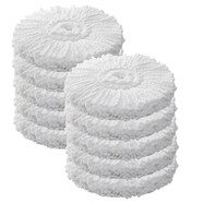 維爾佳通用型旋轉拖把替換頭加厚纖維拖布頭吸水純棉線(xiàn)拓撲16CM墩布頭