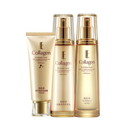 采媚骨膠原化妝品套裝麗蘭妃小分子補水潤澤爽膚水乳液女士護膚品女學(xué) 潔面+柔膚水+保濕乳