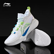 李寧籃球鞋男鞋音速10TD夏新款櫻花粉中幫透氣運動(dòng)鞋緩震實(shí)戰比賽鞋 熒光綠 43 （270mm）