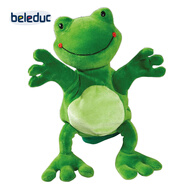 貝樂(lè )多貝樂(lè )多手偶玩具 幼兒園節目表演道具可愛(ài)動(dòng)物手套偶四肢可動(dòng)柔軟 B40277青蛙手偶