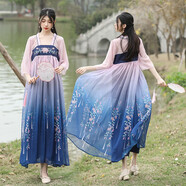 品匯菲（PINHUIFEI）大碼女裝套裝胖妹妹夏季連衣裙顯瘦微胖mm時(shí)尚氣質(zhì)中國風(fēng)復(fù)古漢服 圖片色連衣裙1608 薄款 3XL 建儀175-200斤