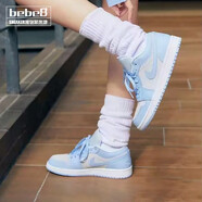 耐克（NIKE）【bebe8】耐克AJ1 NIKE AIR JORDAN 1 LOW 喬1低幫男女休閑籃球鞋 灰藍大學(xué)藍DC0774-050 38.5