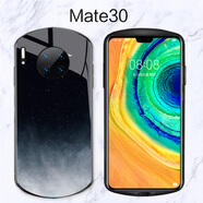 鉑瑞泰華為mate30手機殼mate30pro個性創(chuàng)意p30橢圓pro弧形p20玻璃mate 華為 mate30 星空黑白