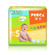 璞卡（PURCA）璞卡紙尿褲薄款超薄吸水干爽透氣舒適S/M/L/XL碼 紙尿褲S碼100片/包 通用