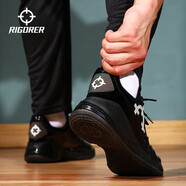 準者裁判鞋男士新款全黑籃球跑步鞋運動(dòng)鞋防滑低幫鞋 黑色 41