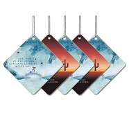 和流香車(chē)載香片掛件汽車(chē)香薰掛飾車(chē)用掛式香水固體車(chē)內淡香氛古龍除異味 藍色經(jīng)典款：5片香片 柑橘之戀（柑橘味）